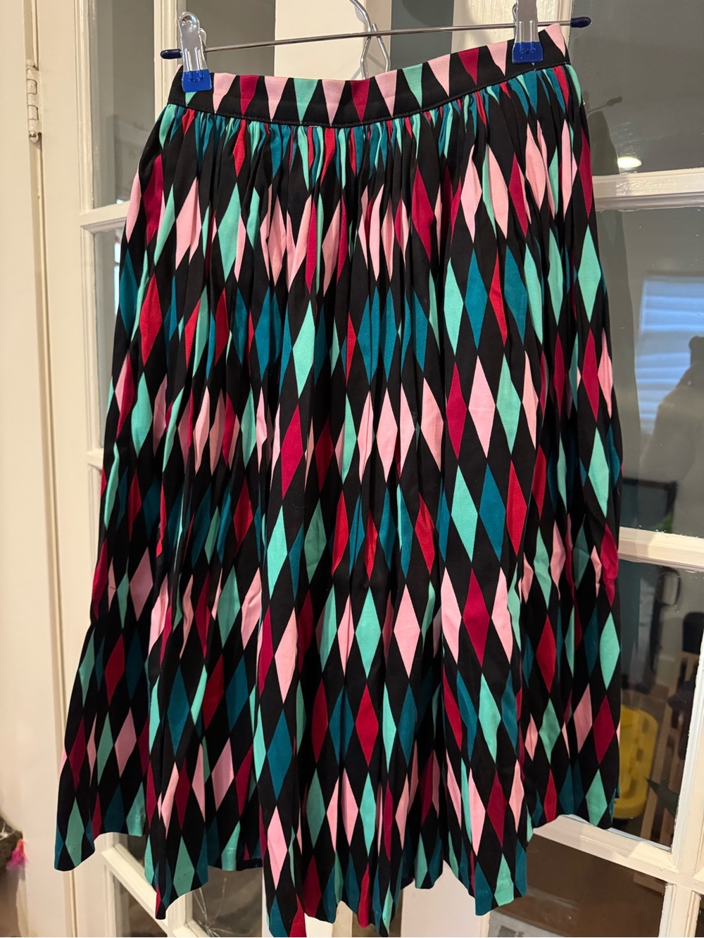 Vintage inspired harlequin skirt